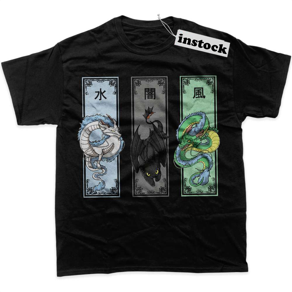 Shenron Shirt, Haku Shirt, Toothless Shirt, Dragon Shirt, Anime Shirt, Graphic T-Shirt
