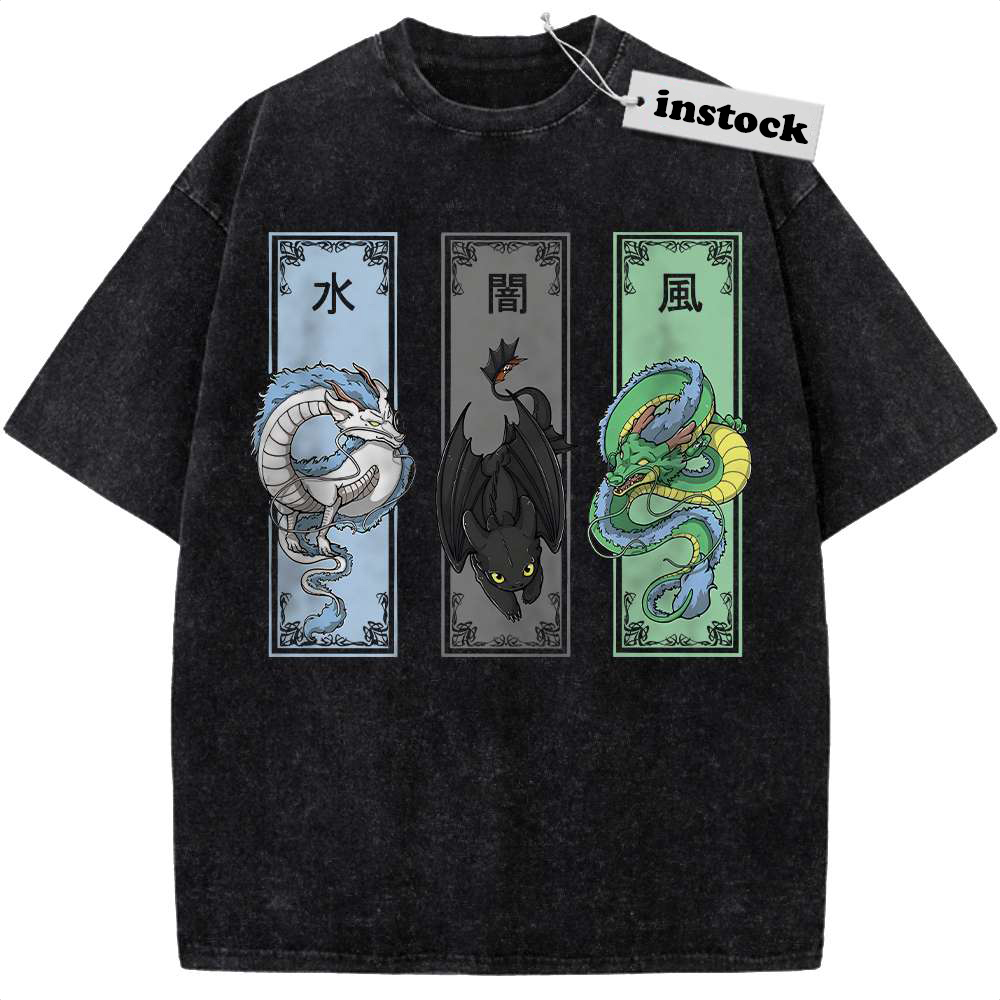 Shenron Shirt, Haku Shirt, Toothless Shirt, Dragon Shirt, Anime Shirt, Vintage T-Shirt