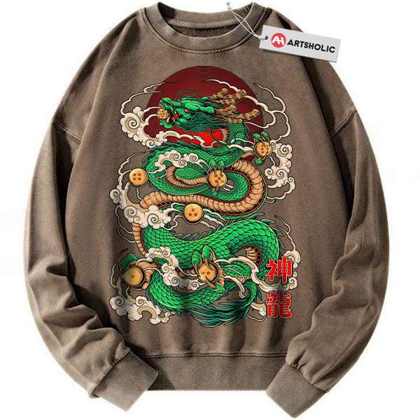 Alternative view of Shenron Sweatshirt, Dragon Ball Sweatshirt, DBZ Sweatshirt, Anime Sweatshirt, Vintage Sweater