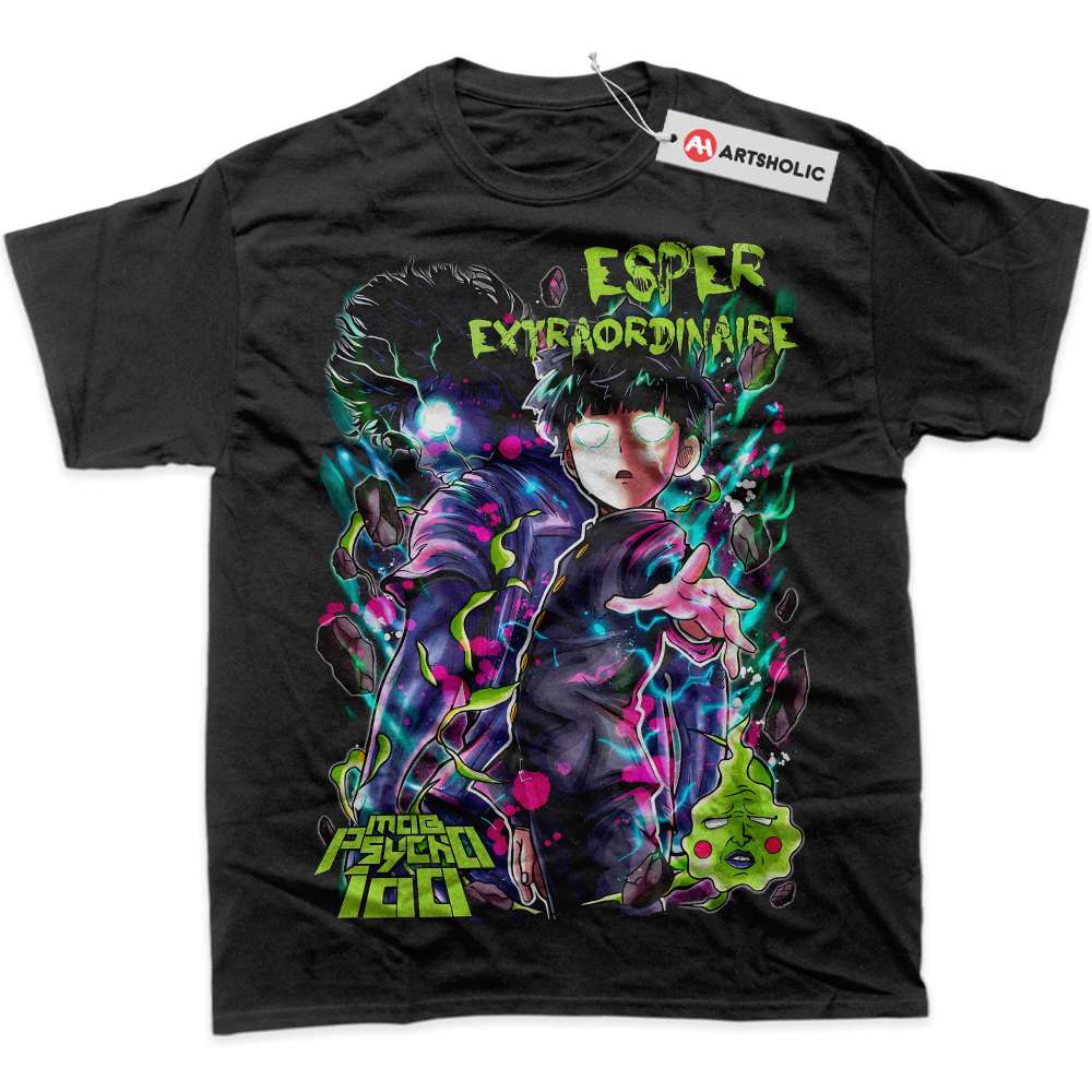 Shigeo Kageyama Shirt, Mob Psycho 100 Shirt, Anime Shirt, Graphic T-Shirt