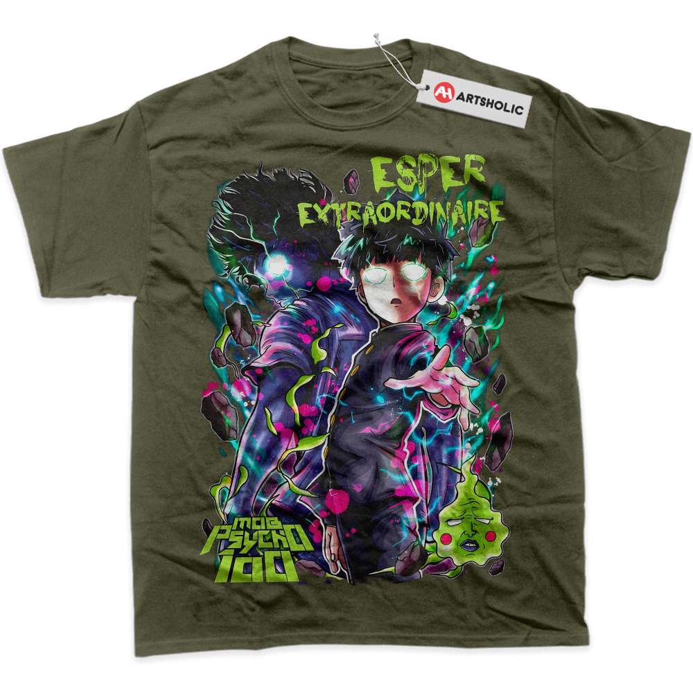 Alternative view of Shigeo Kageyama Shirt, Mob Psycho 100 Shirt, Anime Shirt, Graphic T-Shirt