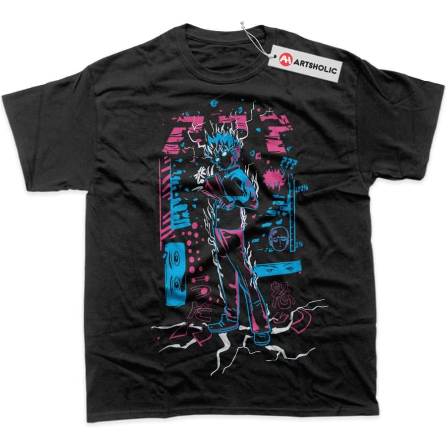 Alternative view of Shigeo Kageyama Shirt, Mob Psycho 100 Shirt, Anime Shirt, Graphic T-Shirt