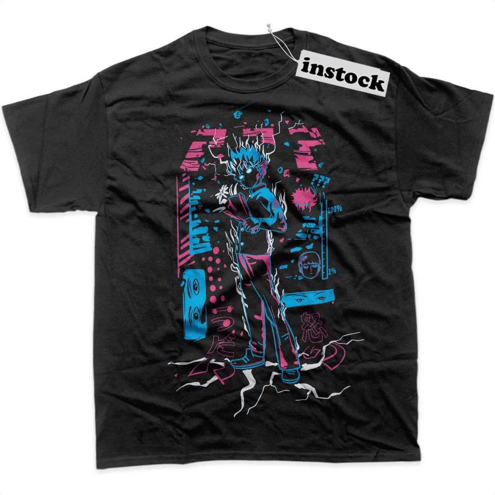 Shigeo Kageyama Shirt, Mob Psycho 100 Shirt, Anime Shirt, Graphic T-Shirt