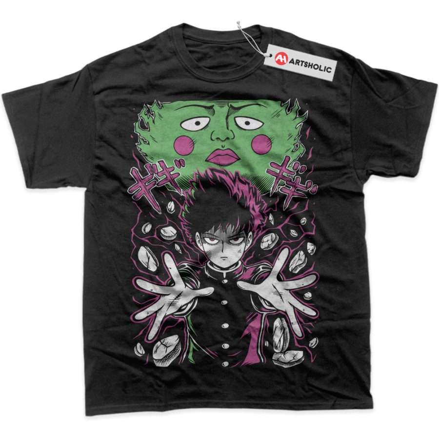 Alternative view of Shigeo Kageyama Shirt, Mob Psycho 100 Shirt, Anime Shirt, Graphic Tee