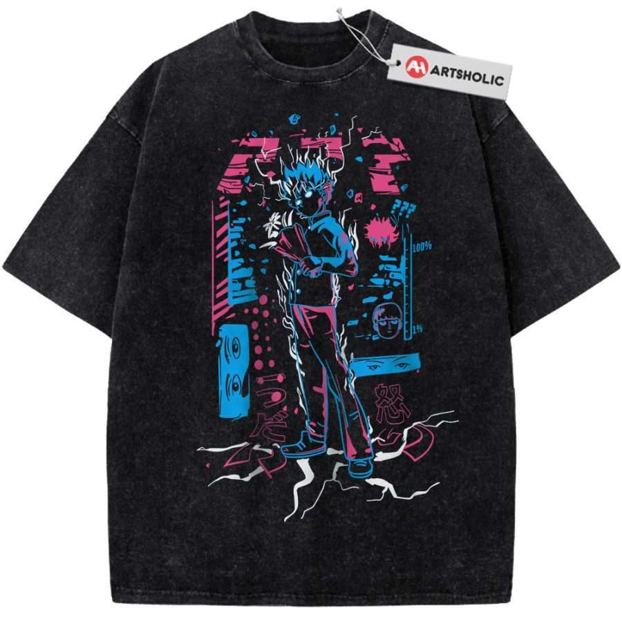 Alternative view of Shigeo Kageyama Shirt, Mob Psycho 100 Shirt, Anime Shirt, Vintage T-Shirt