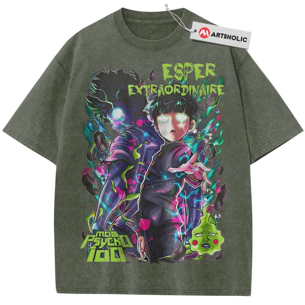 Alternative view of Shigeo Kageyama Shirt, Mob Psycho 100 Shirt, Anime Shirt, Vintage T-Shirt