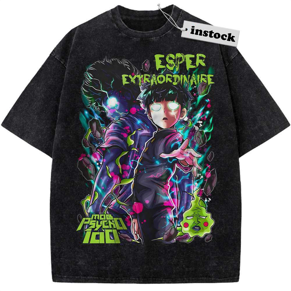 Shigeo Kageyama Shirt, Mob Psycho 100 Shirt, Anime Shirt, Vintage T-Shirt