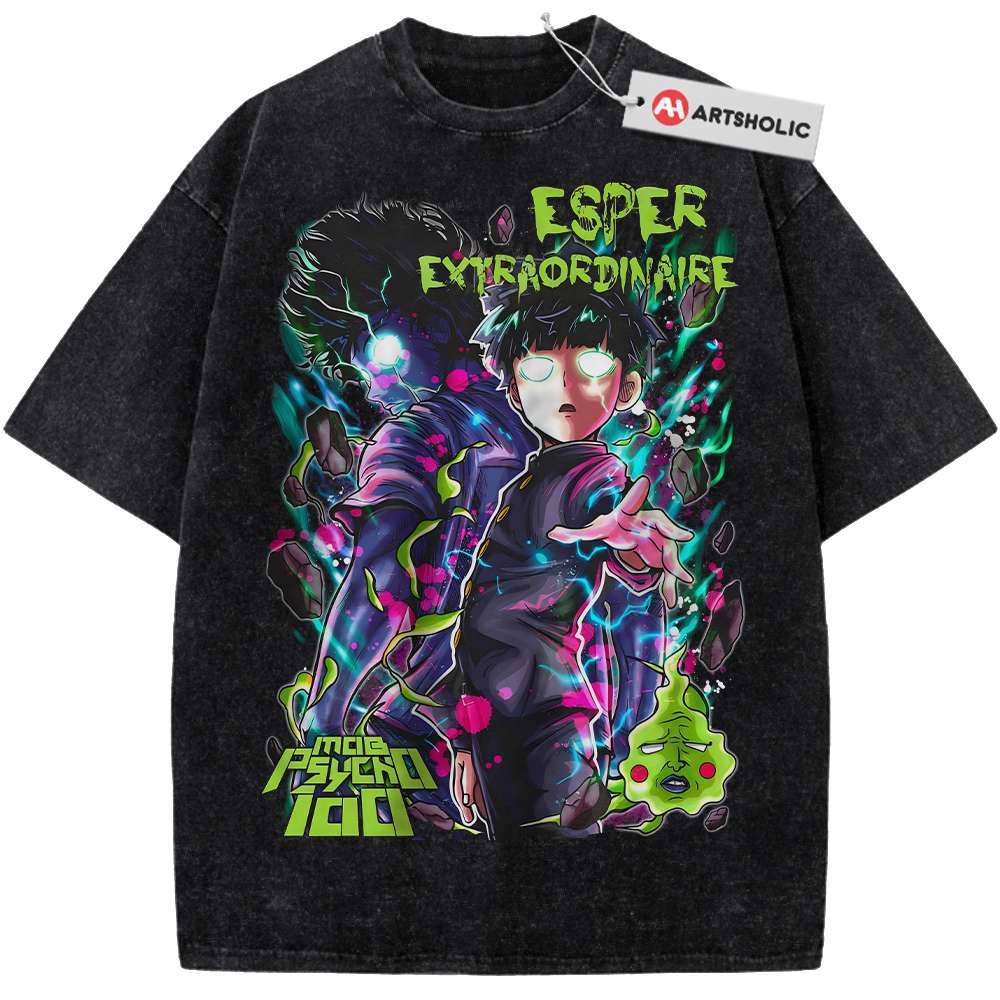 Shigeo Kageyama Shirt, Mob Psycho 100 Shirt, Anime Shirt, Vintage T-Shirt