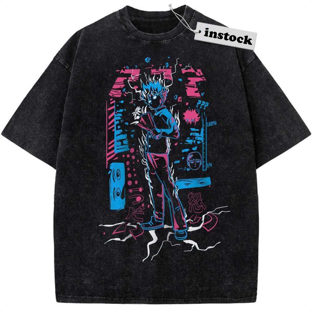 Shigeo Kageyama Shirt, Mob Psycho 100 Shirt, Anime Shirt, Vintage T-Shirt