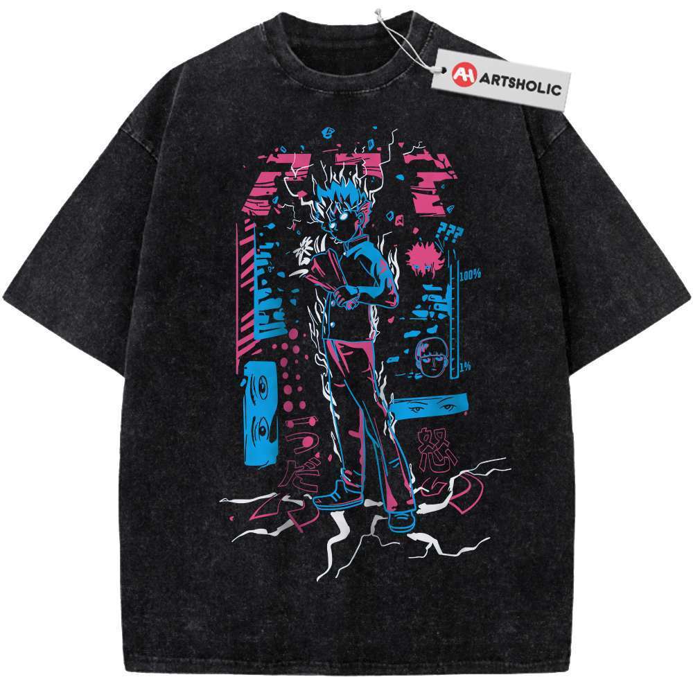 Shigeo Kageyama Shirt, Mob Psycho 100 Shirt, Anime Shirt, Vintage T-Shirt