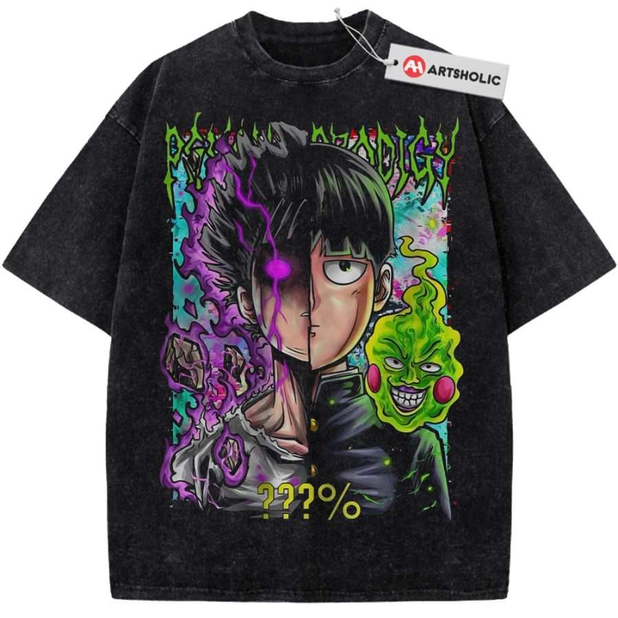 Alternative view of Shigeo Kageyama Shirt, Mob Psycho 100 Shirt, Anime Shirt, Vintage Tee