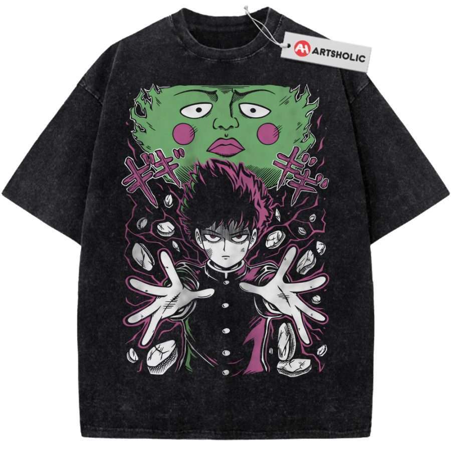 Alternative view of Shigeo Kageyama Shirt, Mob Psycho 100 Shirt, Anime Shirt, Vintage Tee
