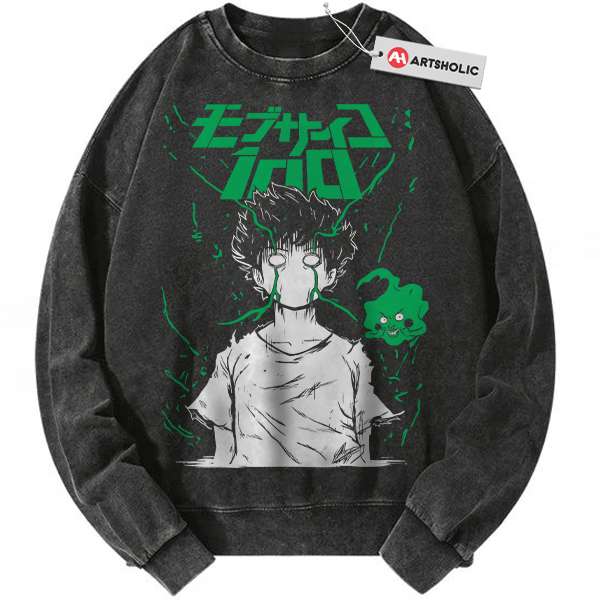 Shigeo Kageyama Sweatshirt, Mob Psycho 100 Sweatshirt, Anime Sweatshirt, Vintage Sweatshirt