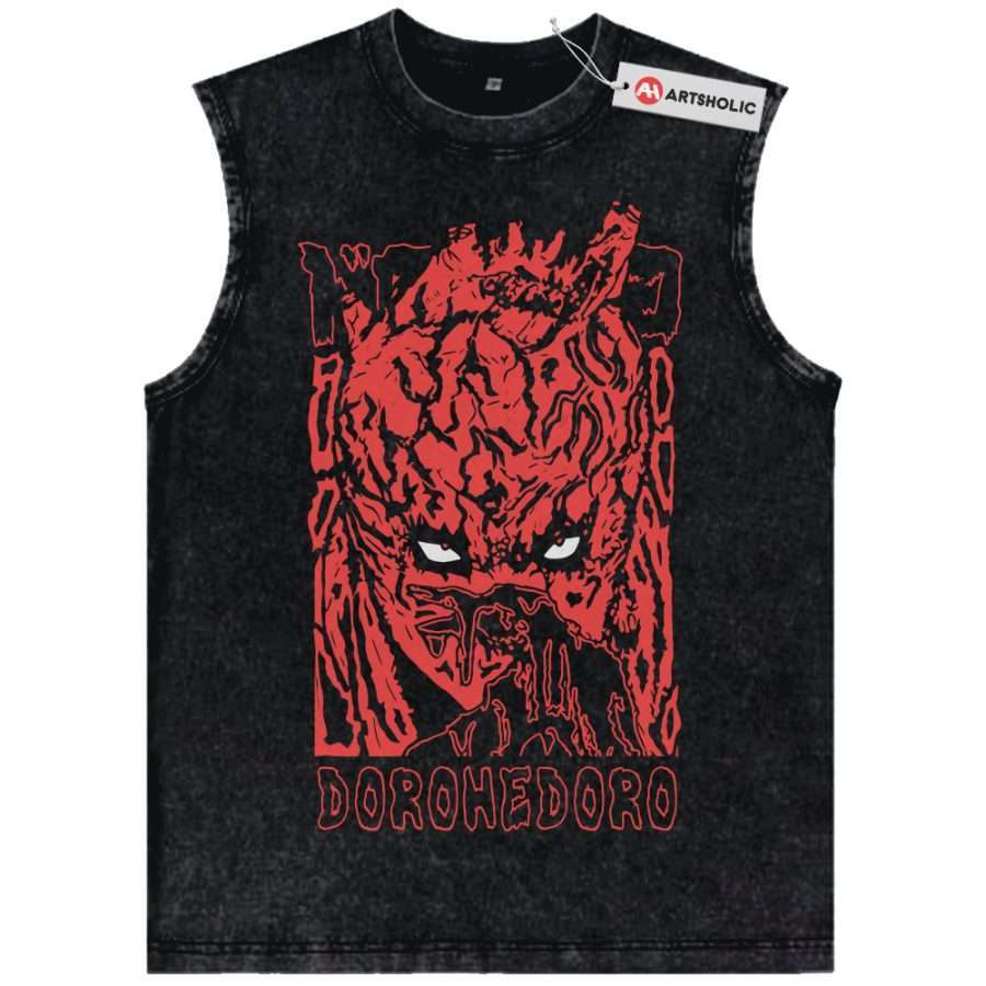 Alternative view of Shin Tank Top, Dorohedoro Tank Top, Anime Tank Top, Vintage Tank Top