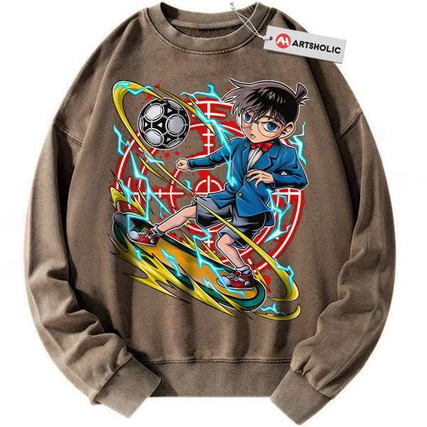 Alternative view of Shinichi Kudo Sweatshirt, Detective Conan Sweatshirt, Anime Sweatshirt, Vintage Sweatshirt