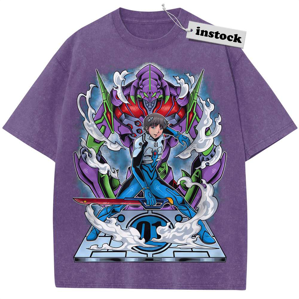 Shinji Ikari Shirt, Neon Genesis Evangelion Shirt, Anime Shirt, Vintage T-Shirt
