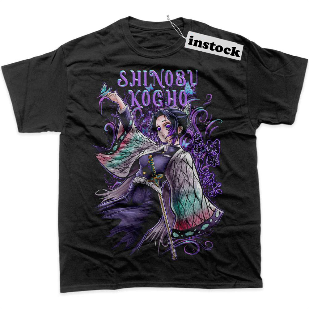 Shinobu Kocho Shirt, Demon Slayer Shirt, Anime Shirt, Graphic T-Shirt