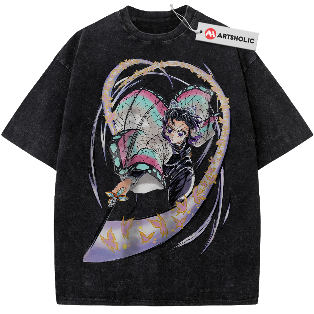 Alternative view of Shinobu Kocho Shirt, Demon Slayer Shirt, Anime Shirt, Vintage T-Shirt