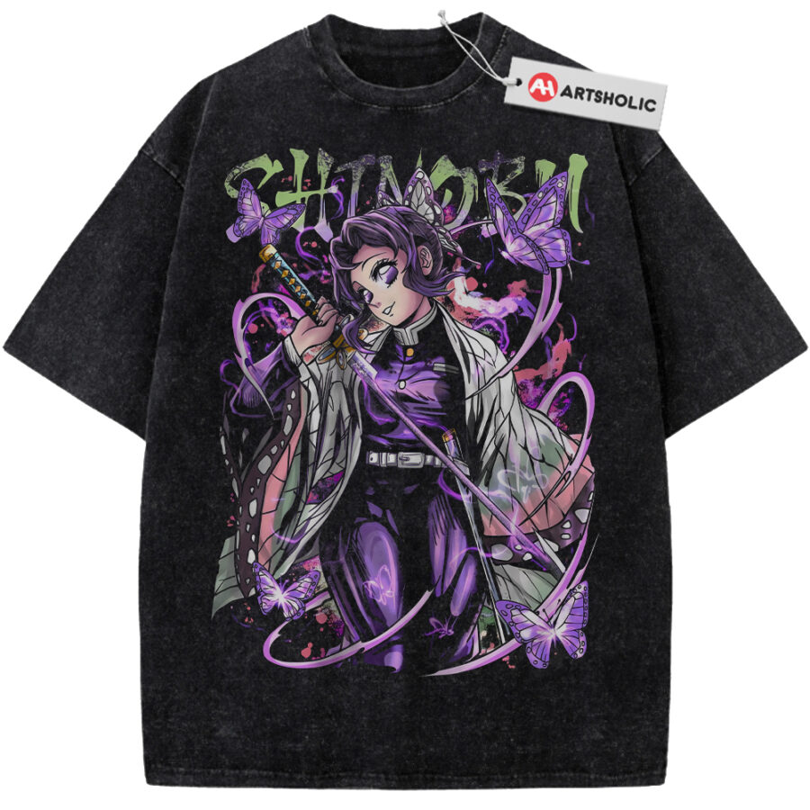 Alternative view of Shinobu Kocho Shirt, Demon Slayer Shirt, Anime Shirt, Vintage T-Shirt