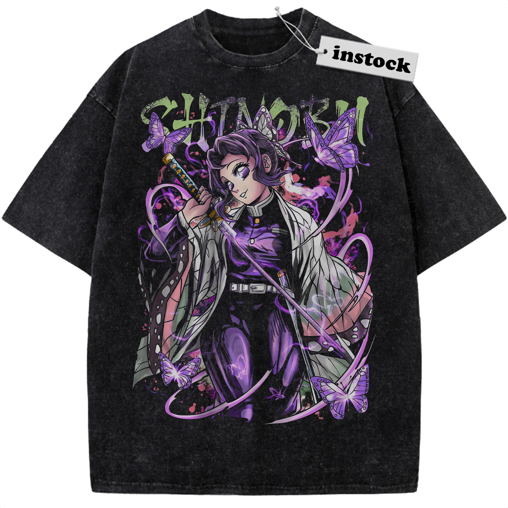 Shinobu Kocho Shirt, Demon Slayer Shirt, Anime Shirt, Vintage T-Shirt