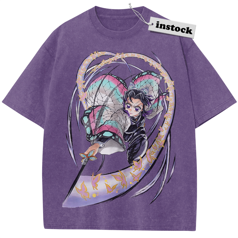 Shinobu Kocho Shirt, Demon Slayer Shirt, Anime Shirt, Vintage T-Shirt