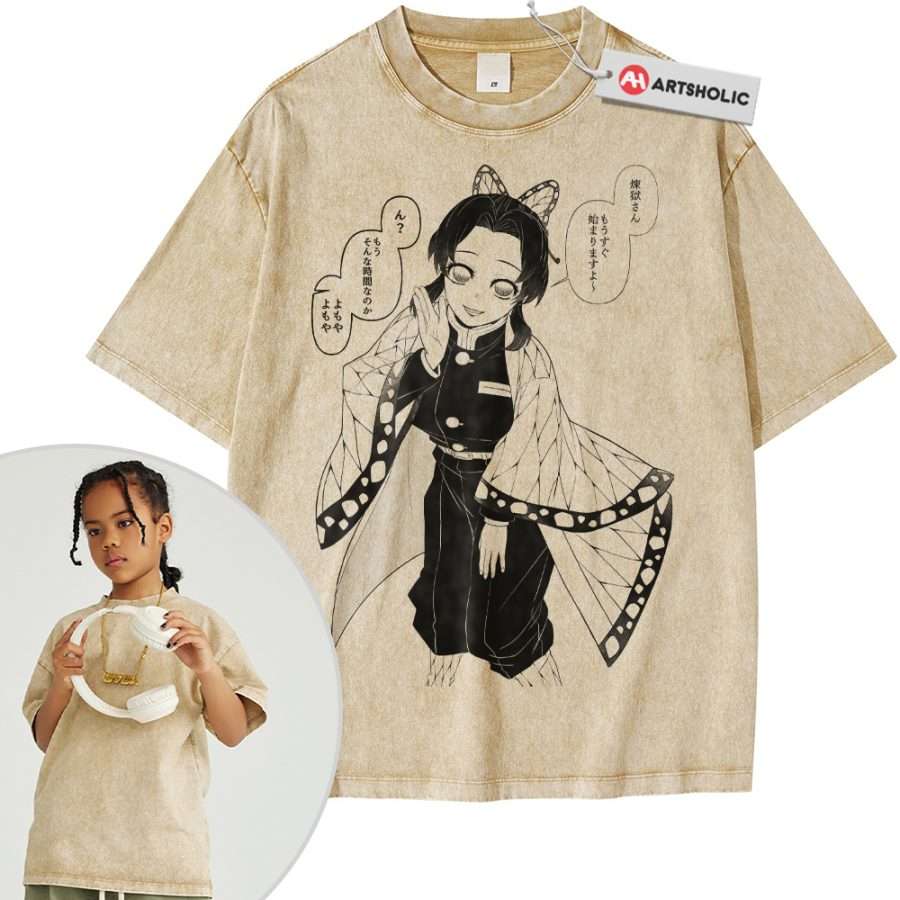 Alternative view of Shinobu Kocho Shirt For Kids, Demon Slayer Shirt For Kids, Anime Shirt For Kids, Vintage Tee For Kids
