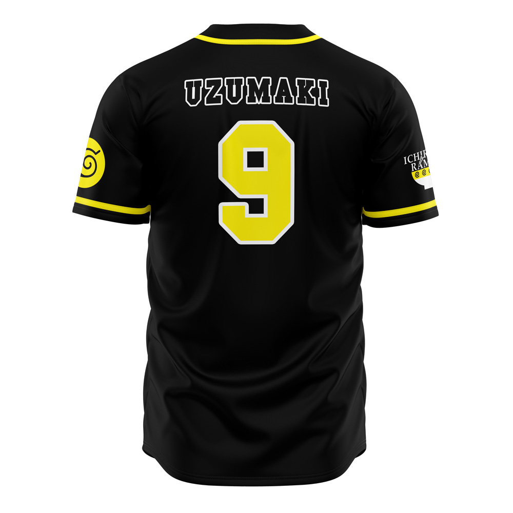 Alternative view of Shippuden Hidden Leaf Uzumaki Shippuden Baseball Jersey