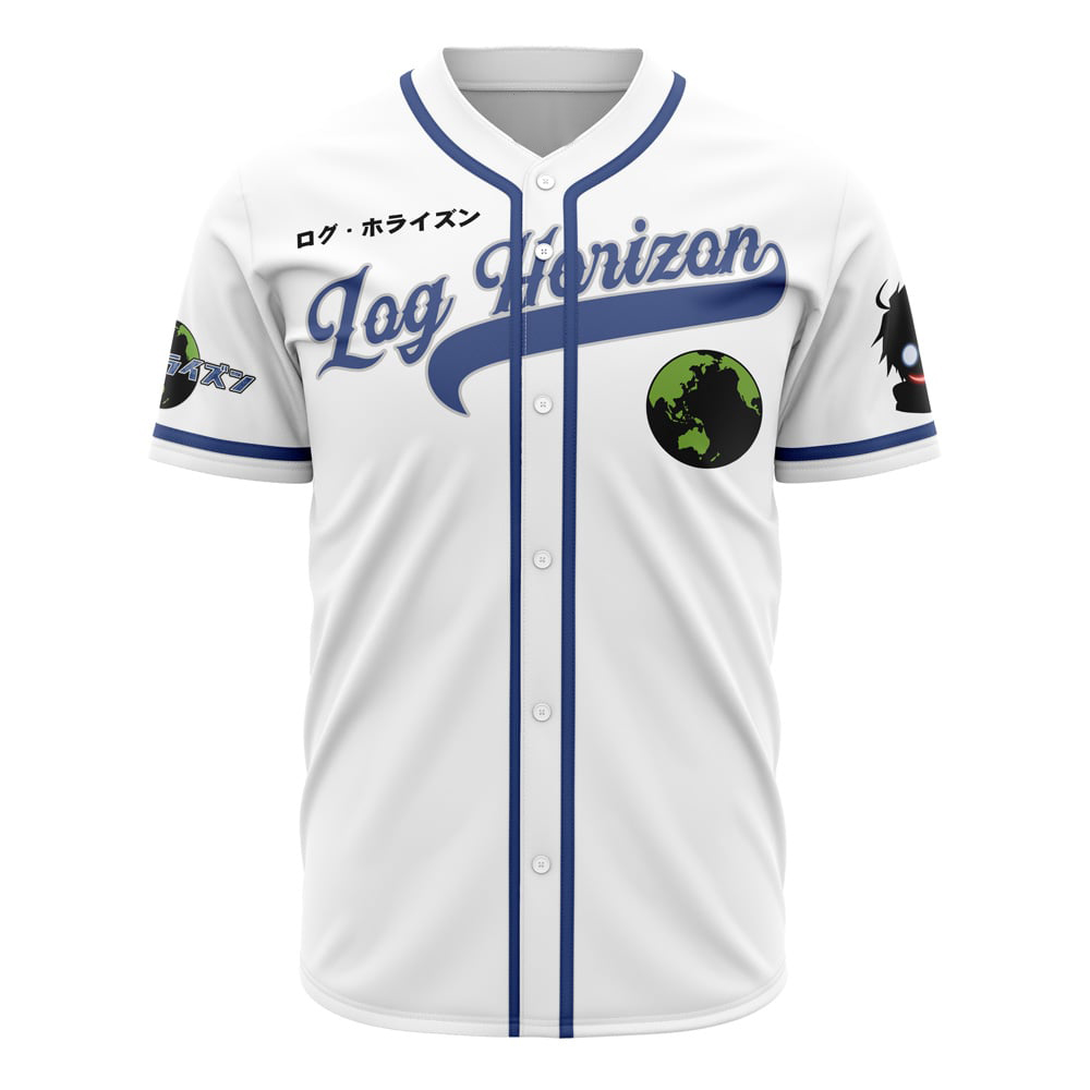 Shiroe Black Heart Glasses Log Horizon Custom Baseball Jersey - Otaku Hall