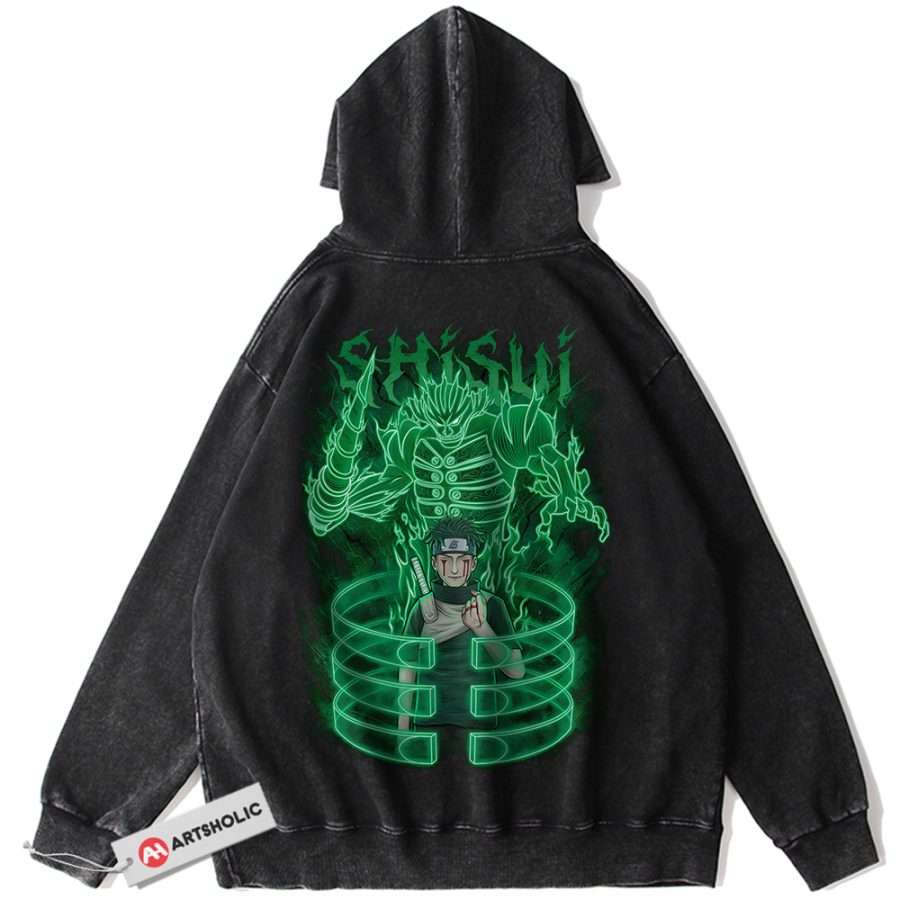 Alternative view of Shisui Uchiha Hoodie, Naruto Hoodie, Anime Hoodie, Vintage Hoodie