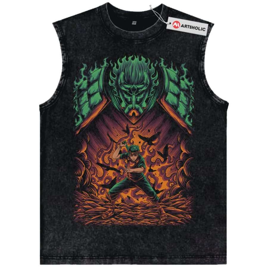 Alternative view of Shisui Uchiha Tank Top, Naruto Tank Top, Anime Tank Top, Vintage Tank Top