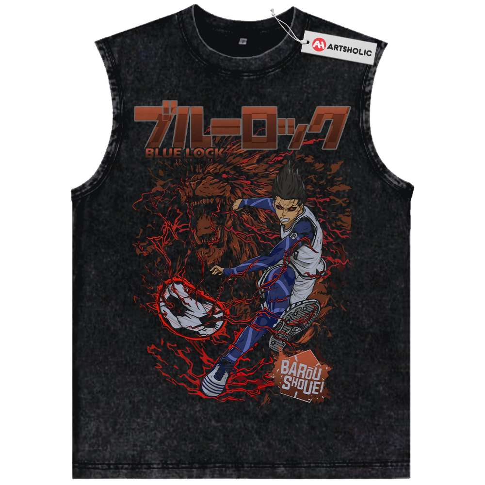 Shoei Baro Tank Top, Blue Lock Tank Top, Anime Tank Top, Vintage Tank Top