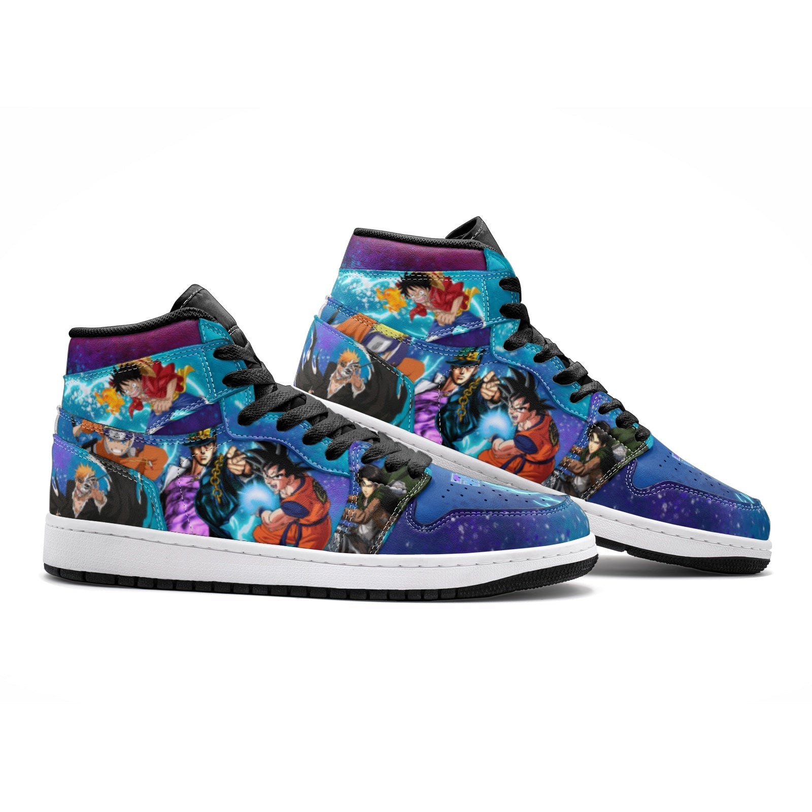 Shonen Classic vs Next Gen 2 Custom Sneaker Mid 1 Basketball Shoes - Otaku Hall