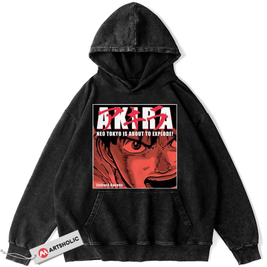 Alternative view of Shotaro Kaneda Hoodie, Akira Hoodie, Anime Hoodie, Vintage Hoodie