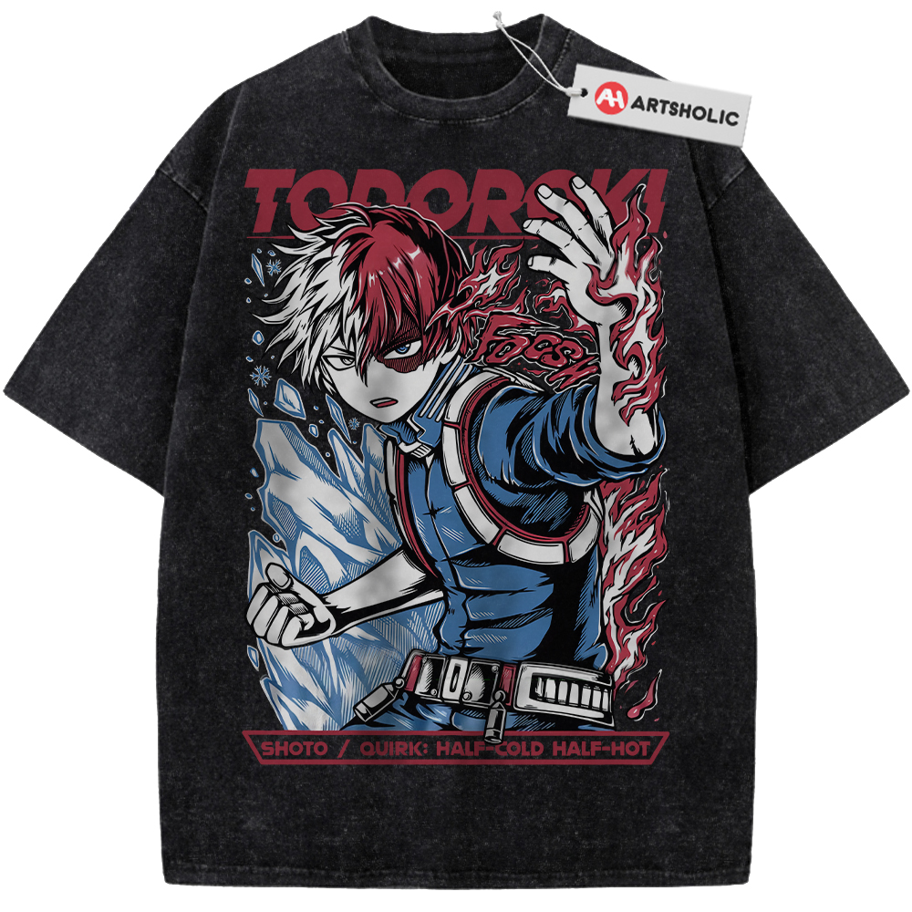 Shoto Todoroki Shirt, MHA Shirt, Anime Shirt, Vintage T-Shirt
