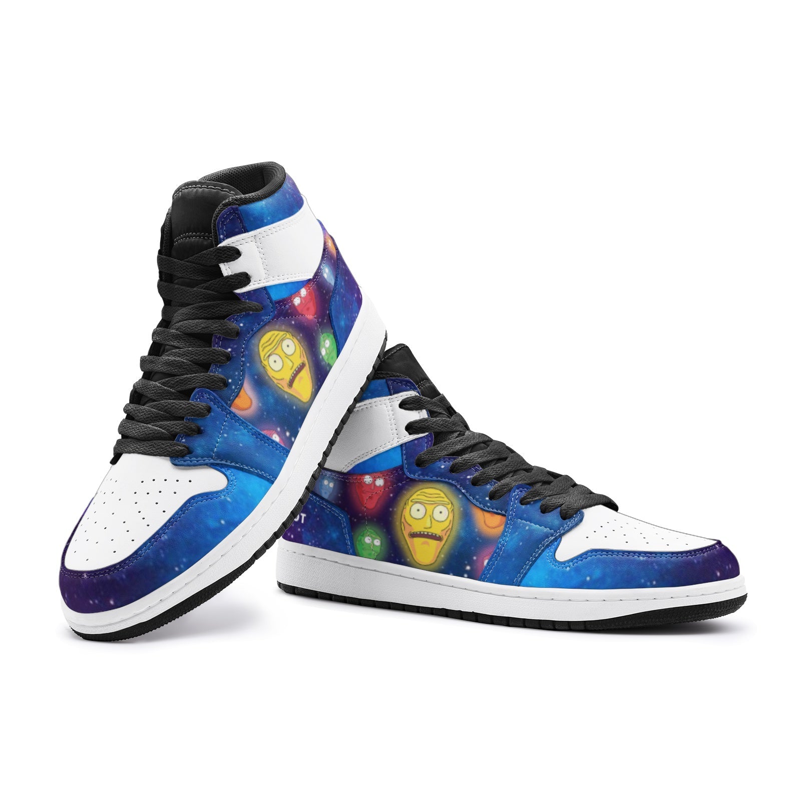 Show Me What You Got Rick and Morty Custom Sneaker Mid 1 Basketball Shoes - Otaku Hall