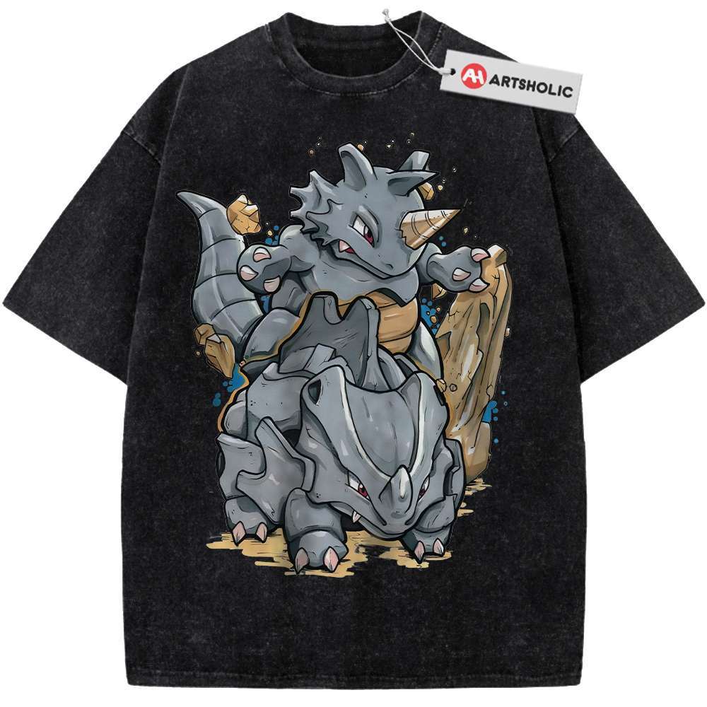 Alternative view of Sihorn Shirt, Sidon Shirt, Shirt, Pokemon shirt, Anime Shirt, Vintage T-Shirt