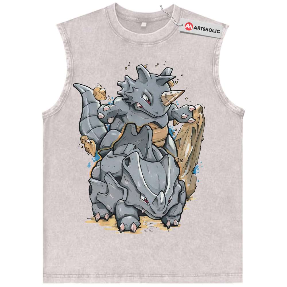 Alternative view of Sihorn Tank Top, Sidon Tank Top, Tank Top, Pokemon Tank Top,Anime Tank Top, Vintage Tank Top