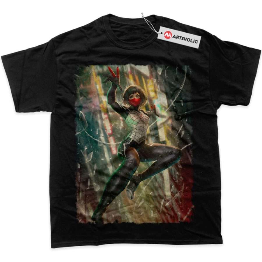 Alternative view of Silk Shirt, Spider-Man Shirt, Marvel Comics Shirt, Graphic Tee