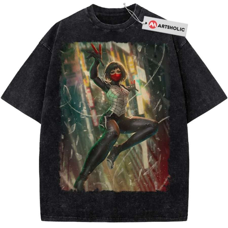 Alternative view of Silk Shirt, Spider-Man Shirt, Marvel Comics Shirt, Vintage Tee