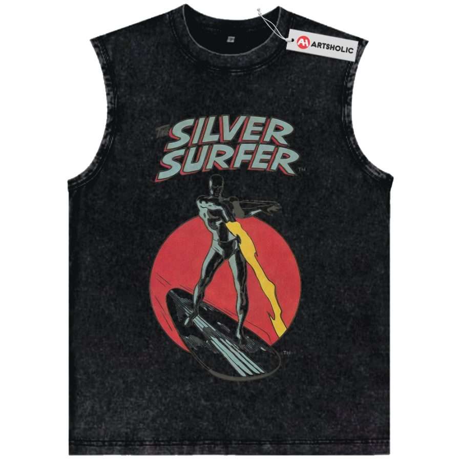 Alternative view of Silver Surfer Tank Top, Marvel Comics Tank Top, Vintage Tank Top