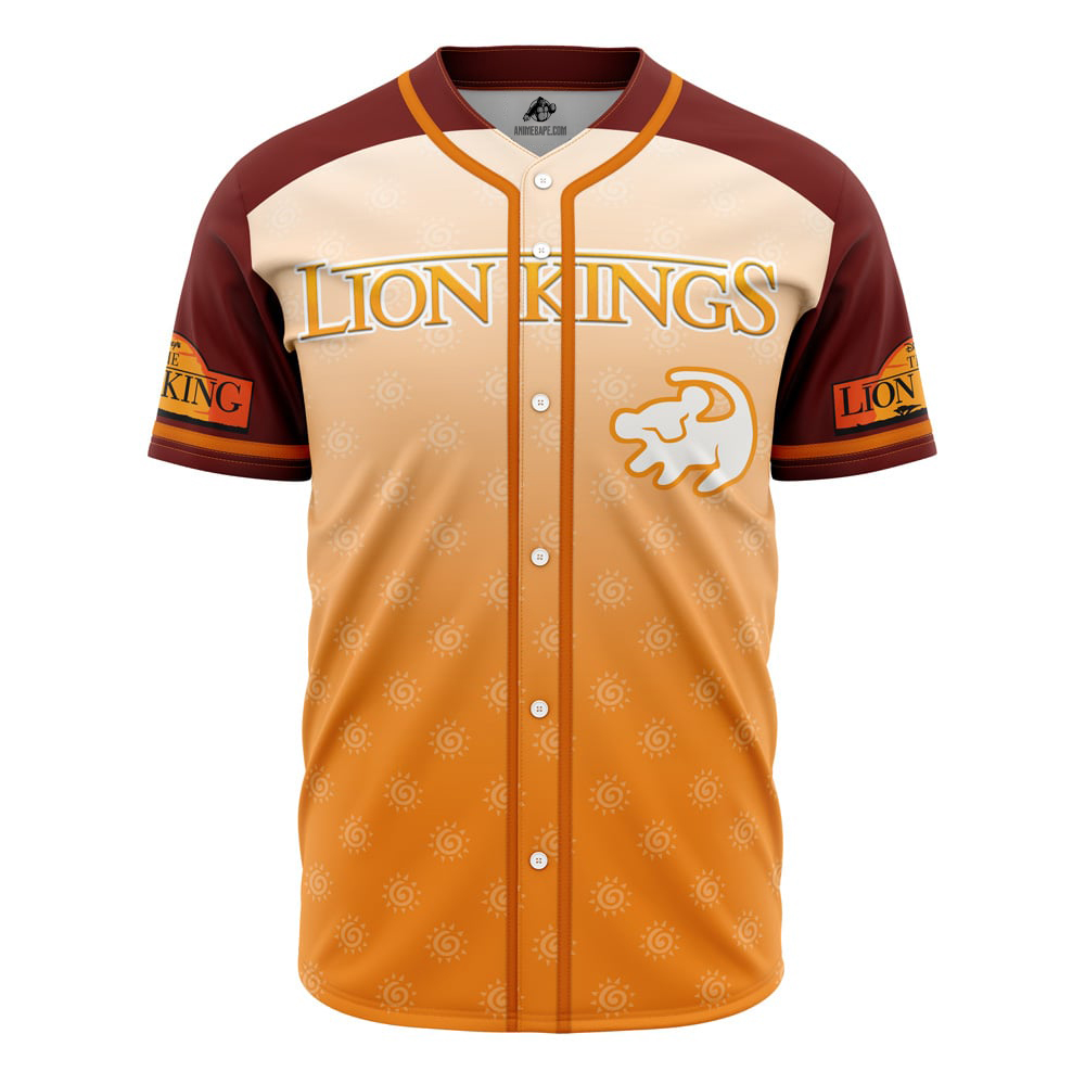 Simba Lion King V1 Disney Custom Baseball Jersey - Otaku Hall