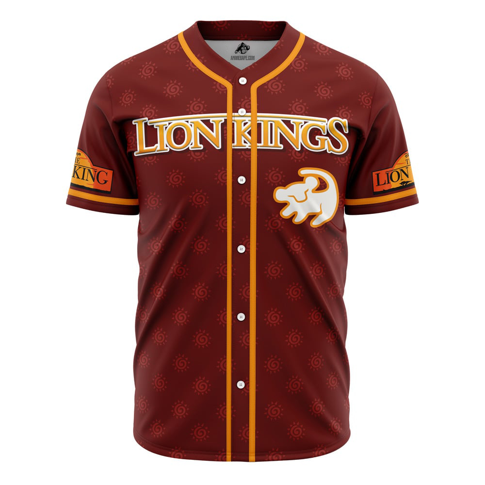 Simba Lion King V2 Disney Custom Baseball Jersey - Otaku Hall