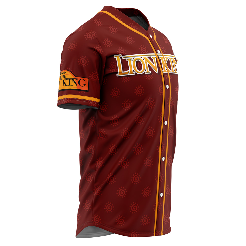Alternative view of Simba Lion King V2 Disney Custom Baseball Jersey - Otaku Hall