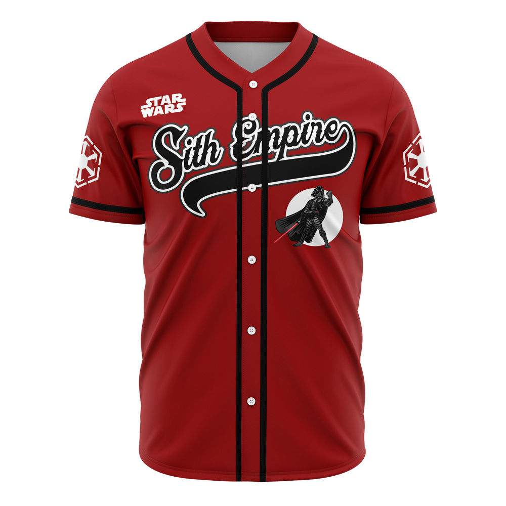 Sith Empire Vader Star Wars Custom Baseball Jersey - Otaku Hall