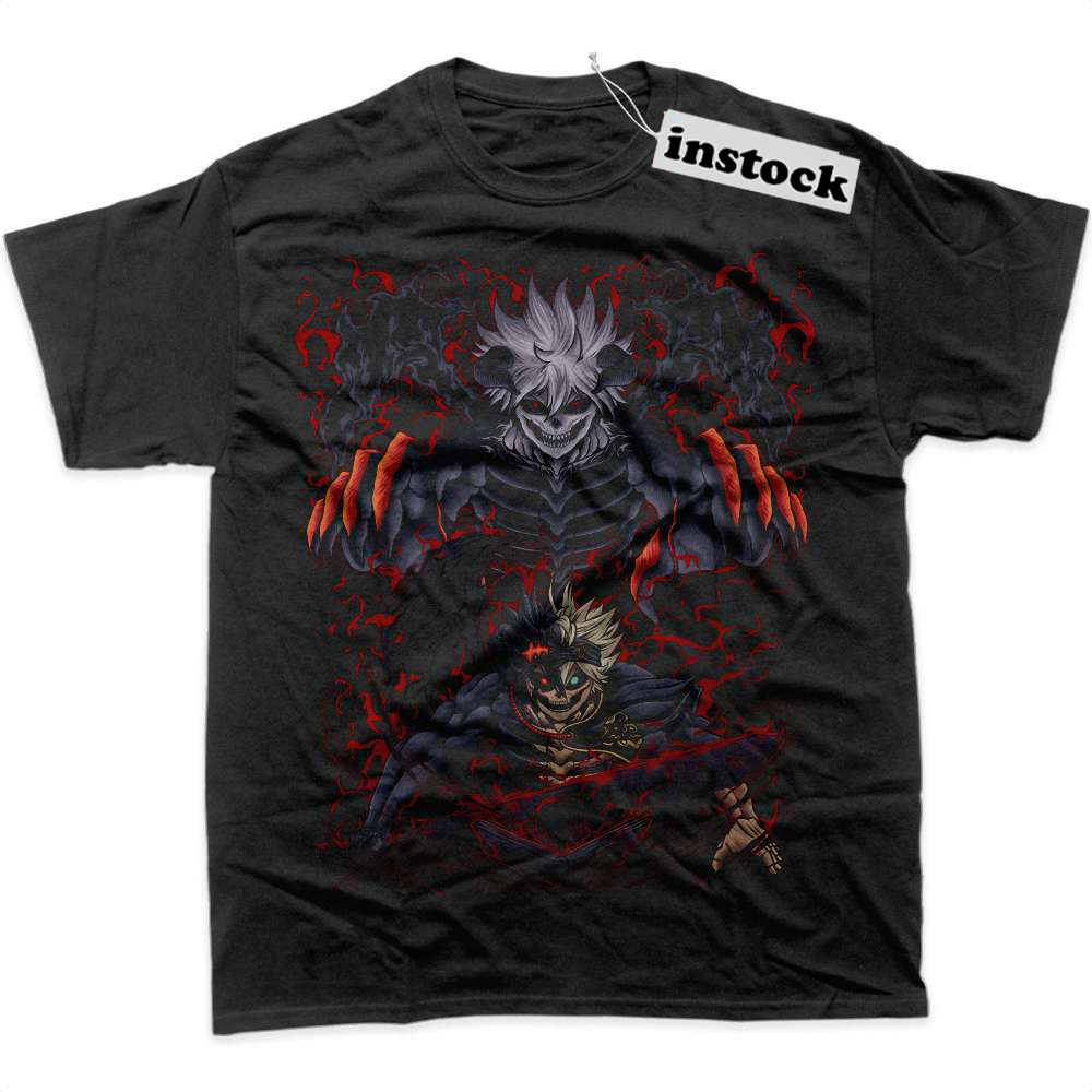 Skeleton Asta Shirt, Black Clover Shirt, Anime Shirt, Graphic Tee