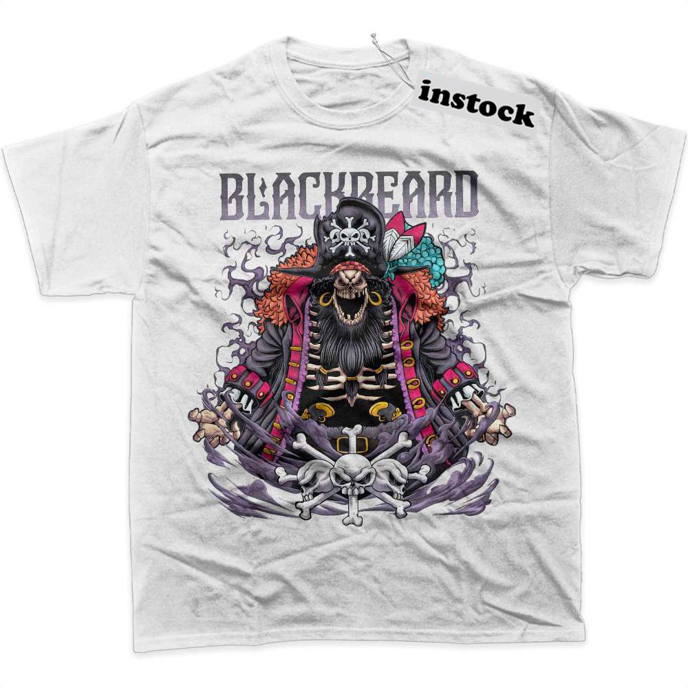 Skeleton Blackbeard Shirt, Marshall D Teach Shirt, One Piece Shirt, Anime Shirt, Graphic T-Shirt
