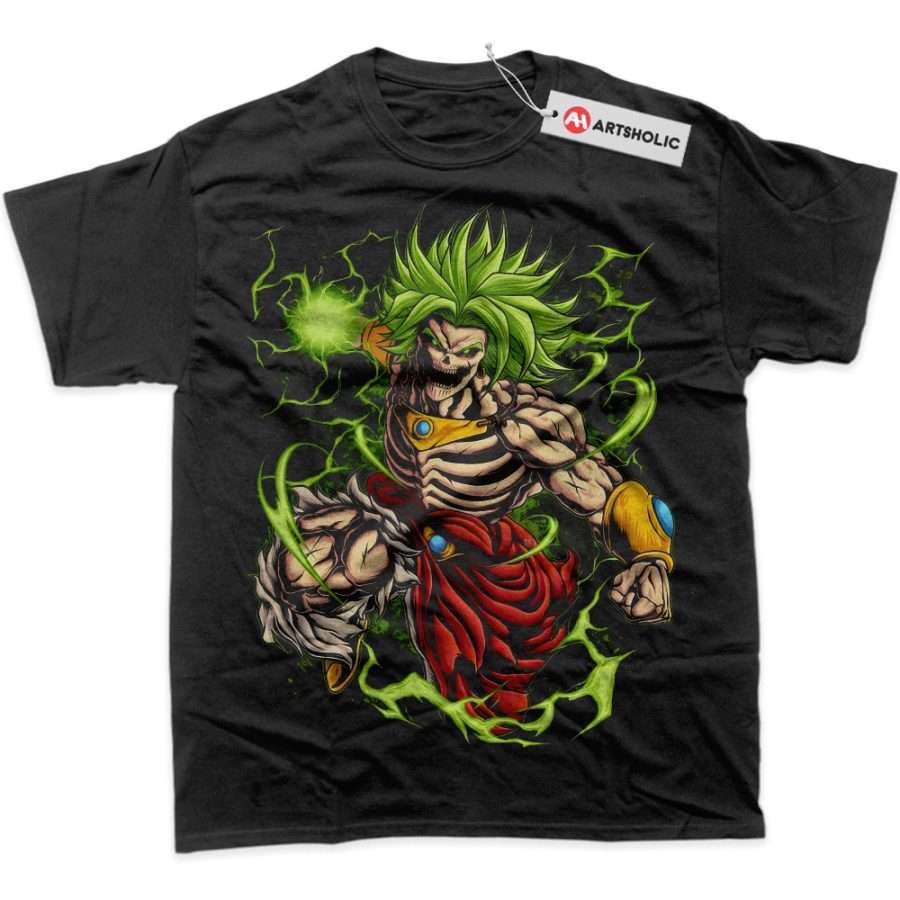 Alternative view of Skeleton Broly Shirt, Dragon Ball Shirt, DBZ Shirt, Anime Shirt, Graphic Tee