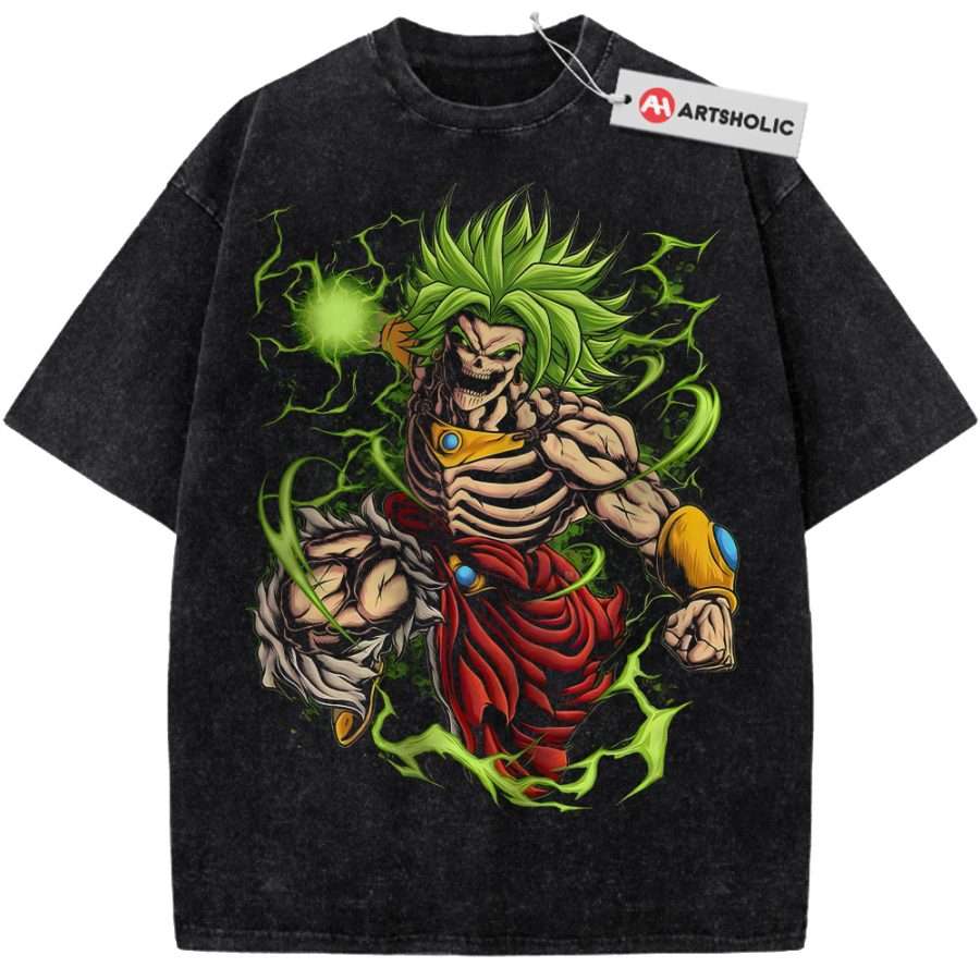 Alternative view of Skeleton Broly Shirt, Dragon Ball Shirt, DBZ Shirt, Anime Shirt, Vintage Tee