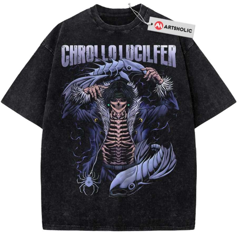Alternative view of Skeleton Chrollo Lucilfer Shirt, Hunter x Hunter Shirt, HxH Shirt, Anime Shirt, Vintage Tee