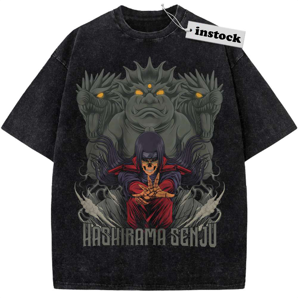 Skeleton Hashirama Senju Shirt, Naruto Shirt, Anime Shirt, Vintage Tee